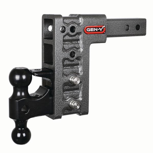 Gen-Y Hitch MEGA-DUTY 2 Shank 7.5 Drop 2K TW 16K Hitch & GH-051 Dual-Ball & GH-032 Pintle Lock GH-524 - main